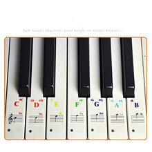 Load image into Gallery viewer, Removable Piano Keyboard Note Labels
