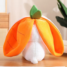 Load image into Gallery viewer, Strawberry Bunny Transformed into Little Rabbit Fruit Doll Plush Toy