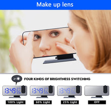Load image into Gallery viewer, Mirror projection alarm clock