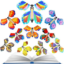 Load image into Gallery viewer, Magic Flying Butterfly Fairy Flying Toys Wind Butterfly Toys for Greeting Card Decoration Surprise Gift