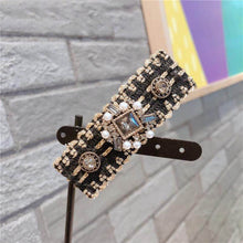 Load image into Gallery viewer, Sparkling Crystal Stone Braided Hair Clips