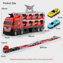 Load image into Gallery viewer, Mega Hauler Truck With Ejection Race Track