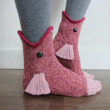 Load image into Gallery viewer, 3D Knit Crocodile Socks