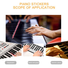 Load image into Gallery viewer, Removable Piano Keyboard Note Labels