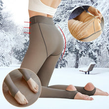 Load image into Gallery viewer, Flawless Legs Fake Translucent Warm Plush Lined Elastic Tights
