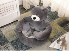 Load image into Gallery viewer, Teddy Bear Cuddler Cat Bed Dog Bed