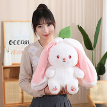 Load image into Gallery viewer, Strawberry Bunny Transformed into Little Rabbit Fruit Doll Plush Toy