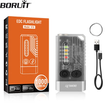 Load image into Gallery viewer, Small Powerful EDC Flashlight with Red UV Blue Light -Super Bright 1000LM