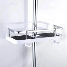 Load image into Gallery viewer, Shower rod storage shelf
