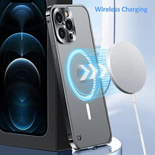 गैलरी व्यूवर में इमेज लोड करें, Aluminumalloy Frame Magnetic Charging iPhone Case