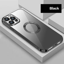 Load image into Gallery viewer, New Version 2.0 Transparent Electroplated iPhone Case With Camera Protector
