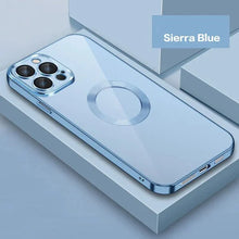 Load image into Gallery viewer, New Version 2.0 Transparent Electroplated iPhone Case With Camera Protector