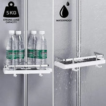 Load image into Gallery viewer, Shower rod storage shelf