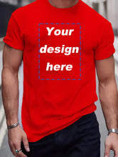 Load image into Gallery viewer, Customized Graphic Men&#39;s Short Sleeve T-Shirt, Comfortable, Flexible Trendy T-Shirts for Summer
