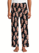 Load image into Gallery viewer, Customized Men&#39;s Novelty Comfy Pants, Unisex Custom Photo Pattern Pajama Pants
