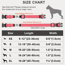 Load image into Gallery viewer, Personalized Reflective Neoprene Dog Collar Keep Your Pet Safe and Comfortable at Night
