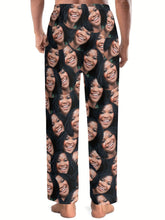 Load image into Gallery viewer, Customized Men&#39;s Novelty Comfy Pants, Unisex Custom Photo Pattern Pajama Pants
