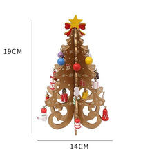 Load image into Gallery viewer, Christmas Tree Children&#39;s Handmade DIY Stereo Wooden Christmas Tree Scene Layout Christmas Decorations Ornaments Hot 2024
