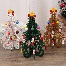 Load image into Gallery viewer, Christmas Tree Children&#39;s Handmade DIY Stereo Wooden Christmas Tree Scene Layout Christmas Decorations Ornaments Hot 2024
