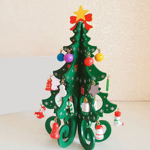 Load image into Gallery viewer, Christmas Tree Children&#39;s Handmade DIY Stereo Wooden Christmas Tree Scene Layout Christmas Decorations Ornaments Hot 2024
