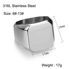 Load image into Gallery viewer, Customized Engrave Name Photo Ring Stainless Steel Family Personalized Lover Engagement Wedding Rings Men Jewelry
