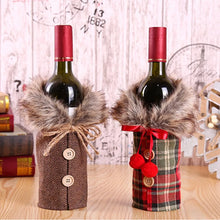 गैलरी व्यूवर में इमेज लोड करें, Christmas Decorations for Home Santa Claus Wine Bottle Cover Snowman
