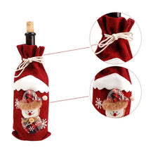 गैलरी व्यूवर में इमेज लोड करें, Christmas Decorations for Home Santa Claus Wine Bottle Cover Snowman
