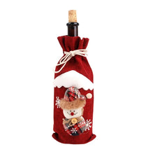 गैलरी व्यूवर में इमेज लोड करें, Christmas Decorations for Home Santa Claus Wine Bottle Cover Snowman
