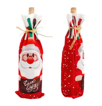 गैलरी व्यूवर में इमेज लोड करें, Christmas Decorations for Home Santa Claus Wine Bottle Cover Snowman
