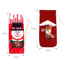 गैलरी व्यूवर में इमेज लोड करें, Christmas Decorations for Home Santa Claus Wine Bottle Cover Snowman
