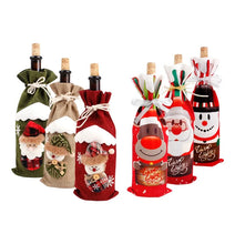 गैलरी व्यूवर में इमेज लोड करें, Christmas Decorations for Home Santa Claus Wine Bottle Cover Snowman
