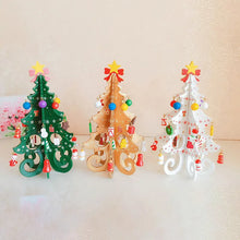 Load image into Gallery viewer, Christmas Tree Children&#39;s Handmade DIY Stereo Wooden Christmas Tree Scene Layout Christmas Decorations Ornaments Hot 2024
