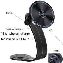 गैलरी व्यूवर में इमेज लोड करें, Support wireless charging, magnetic car phone holder
