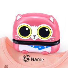 Load image into Gallery viewer, owl panda custom-made Baby Name Stamp DIY for children Name Seal student clothes chapter Not Easy To Fade Security Name Stamptoy
