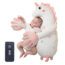 Load image into Gallery viewer, Baby Soothing Palm Automatic Palm Patting Stuffed Animal Sleep Soothers Adjustable Speed Remote Control Sleeping Buddy for Baby
