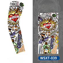 Load image into Gallery viewer, New Cooling Arm Warmer Unisex Quick Dry UV Protection Outdoor Cycling Arm Sleeves Fashion Tattoo Printed Sun-protective Sleeve
