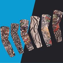 Load image into Gallery viewer, New Cooling Arm Warmer Unisex Quick Dry UV Protection Outdoor Cycling Arm Sleeves Fashion Tattoo Printed Sun-protective Sleeve
