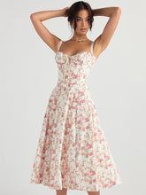 Load image into Gallery viewer, CARMEN PRINT BUSTIER SUNDRESS
