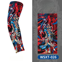 Load image into Gallery viewer, New Cooling Arm Warmer Unisex Quick Dry UV Protection Outdoor Cycling Arm Sleeves Fashion Tattoo Printed Sun-protective Sleeve
