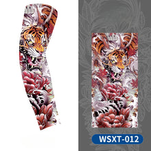 Load image into Gallery viewer, New Cooling Arm Warmer Unisex Quick Dry UV Protection Outdoor Cycling Arm Sleeves Fashion Tattoo Printed Sun-protective Sleeve
