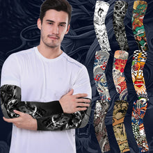 Load image into Gallery viewer, New Cooling Arm Warmer Unisex Quick Dry UV Protection Outdoor Cycling Arm Sleeves Fashion Tattoo Printed Sun-protective Sleeve
