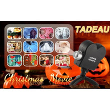 Load image into Gallery viewer, Halloween Christmas Projector Garden Decoration Lighting Wonderland Horror Movie and Tripod Light Show Window Built-in 12 Movies
