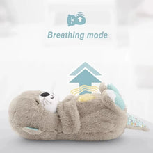 Load image into Gallery viewer, Breathing Bear Baby Soothing Otter Plush Doll Toy Baby Kids Soothing Music Baby Sleeping Companion Sound and Light Doll Toy Gift
