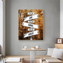 Load image into Gallery viewer, Personalized Vintage Street Sign Canvas
