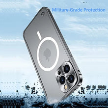 Load image into Gallery viewer, Aluminumalloy Frame Magnetic Charging iPhone Case
