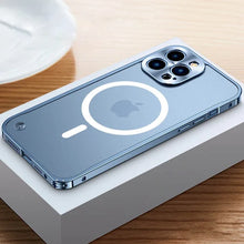 Load image into Gallery viewer, Aluminumalloy Frame Magnetic Charging iPhone Case
