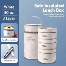 Load image into Gallery viewer, PORTABLE INSULATED LUNCH CONTAINER SET
