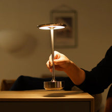 Load image into Gallery viewer, Metallic Cordless Table Lamp - Dimmable &amp; Rechargeable Waterproof Desk Light
