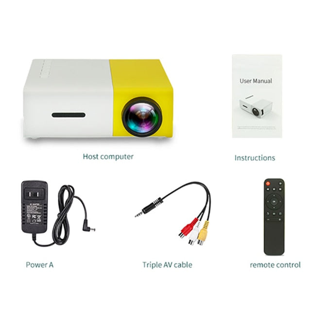 LED Home HD Mini Portable Micro Projector Projector