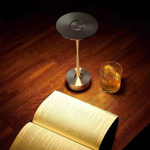 Load image into Gallery viewer, Metallic Cordless Table Lamp - Dimmable &amp; Rechargeable Waterproof Desk Light
